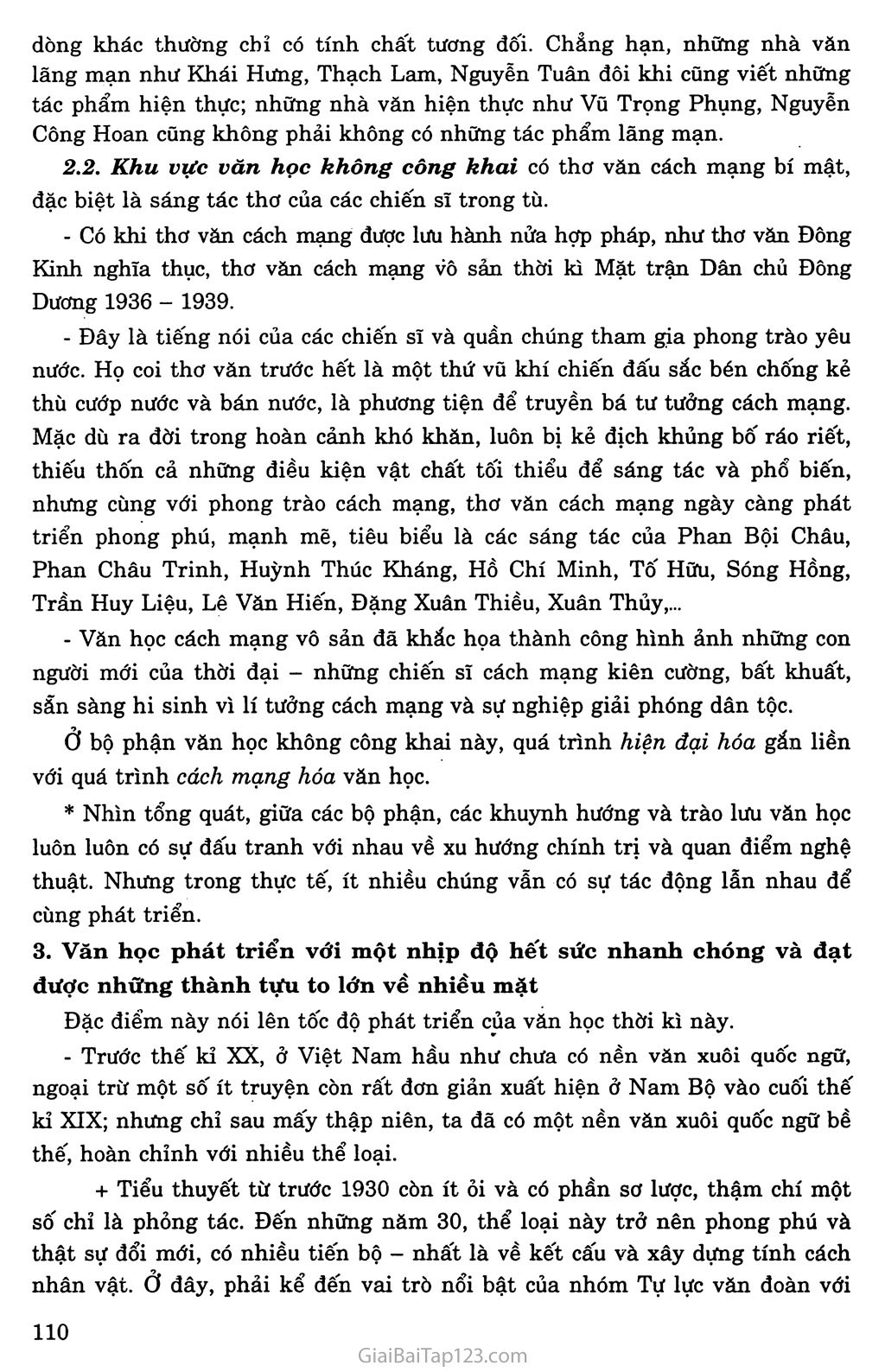 Khái quát văn học Việt Nam từ đầu thế kỉ XX đến cách mạng tháng Tám năm 1945 trang 6