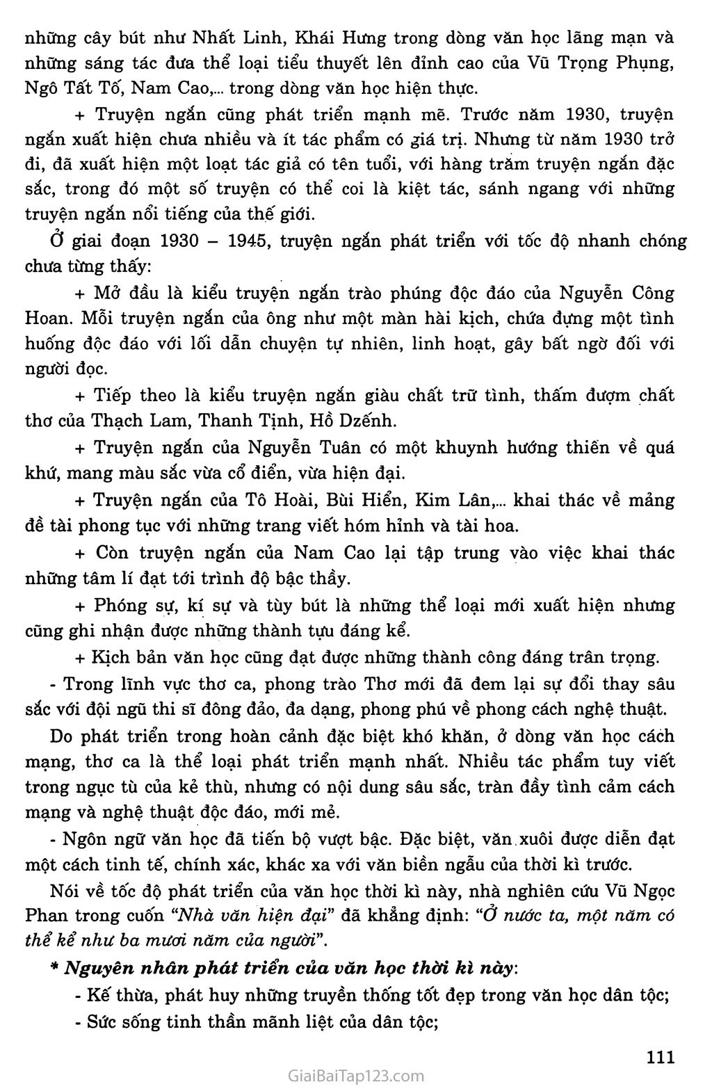 Khái quát văn học Việt Nam từ đầu thế kỉ XX đến cách mạng tháng Tám năm 1945 trang 7