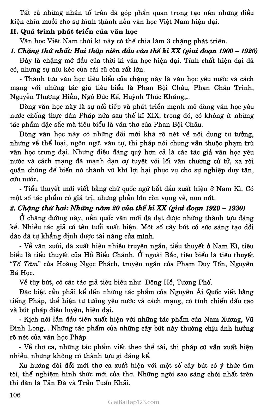 Khái quát văn học Việt Nam từ đầu thế kỉ XX đến cách mạng tháng Tám năm 1945 trang 2