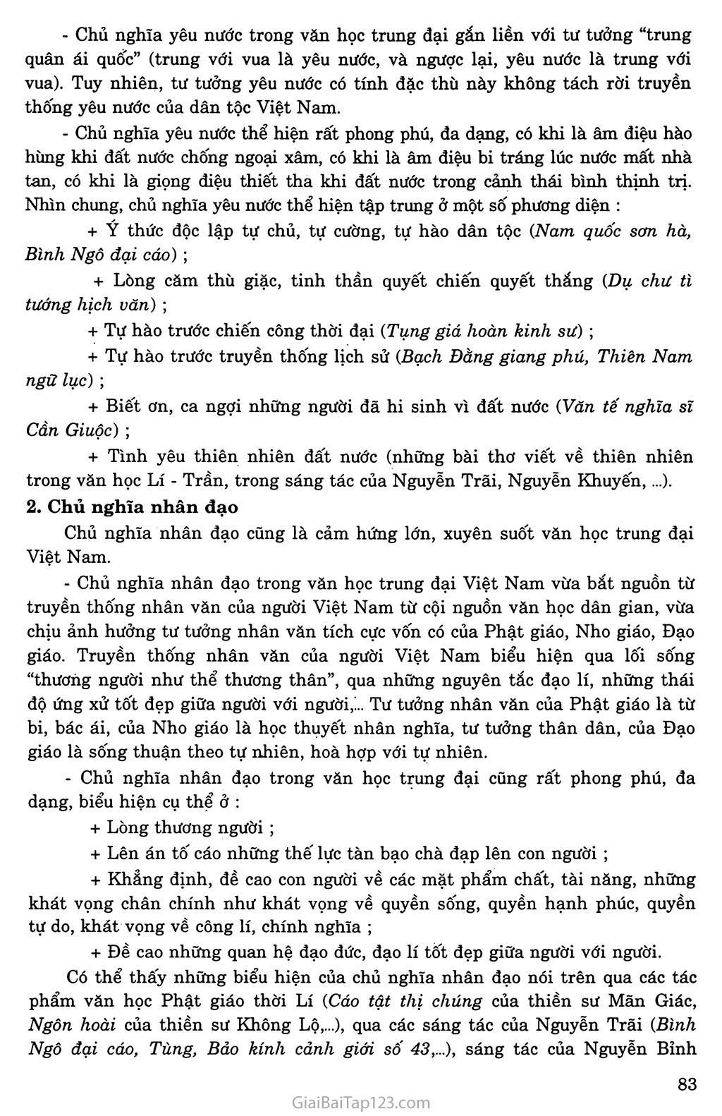 Khái quát văn học Việt Nam từ thế kỉ X đến hết thế kỉ XIX trang 6