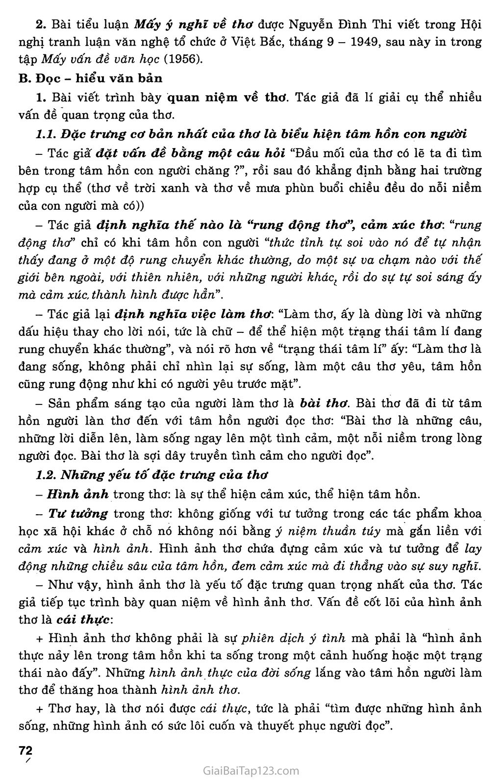 Mấy ý nghĩ về thơ (Nguyễn Đình Thi, 1949) trang 2