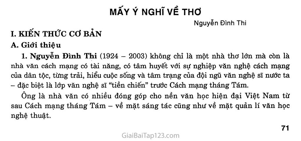 Mấy ý nghĩ về thơ (Nguyễn Đình Thi, 1949) trang 1