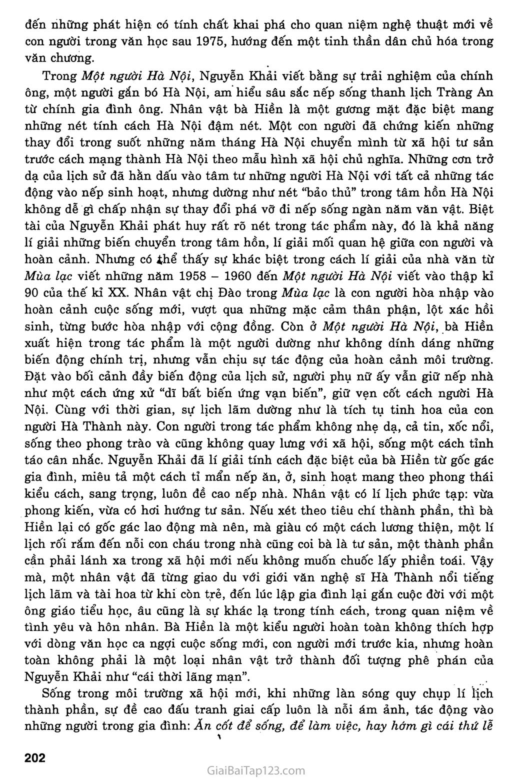 Một người Hà Nội (Nguyễn Khải, 1990) trang 7