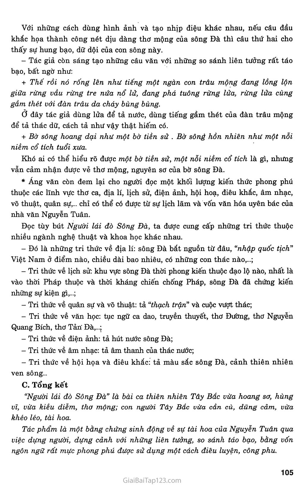 Người lái đò sông Đà (Nguyễn Tuân, 1960) trang 9