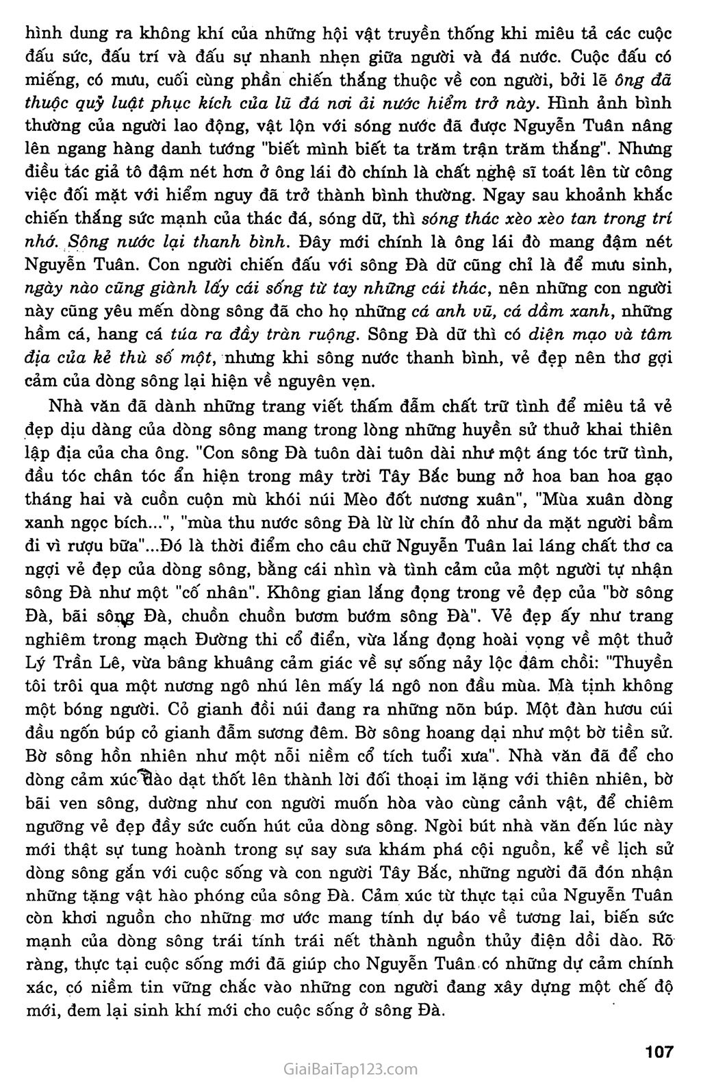 Người lái đò sông Đà (Nguyễn Tuân, 1960) trang 11