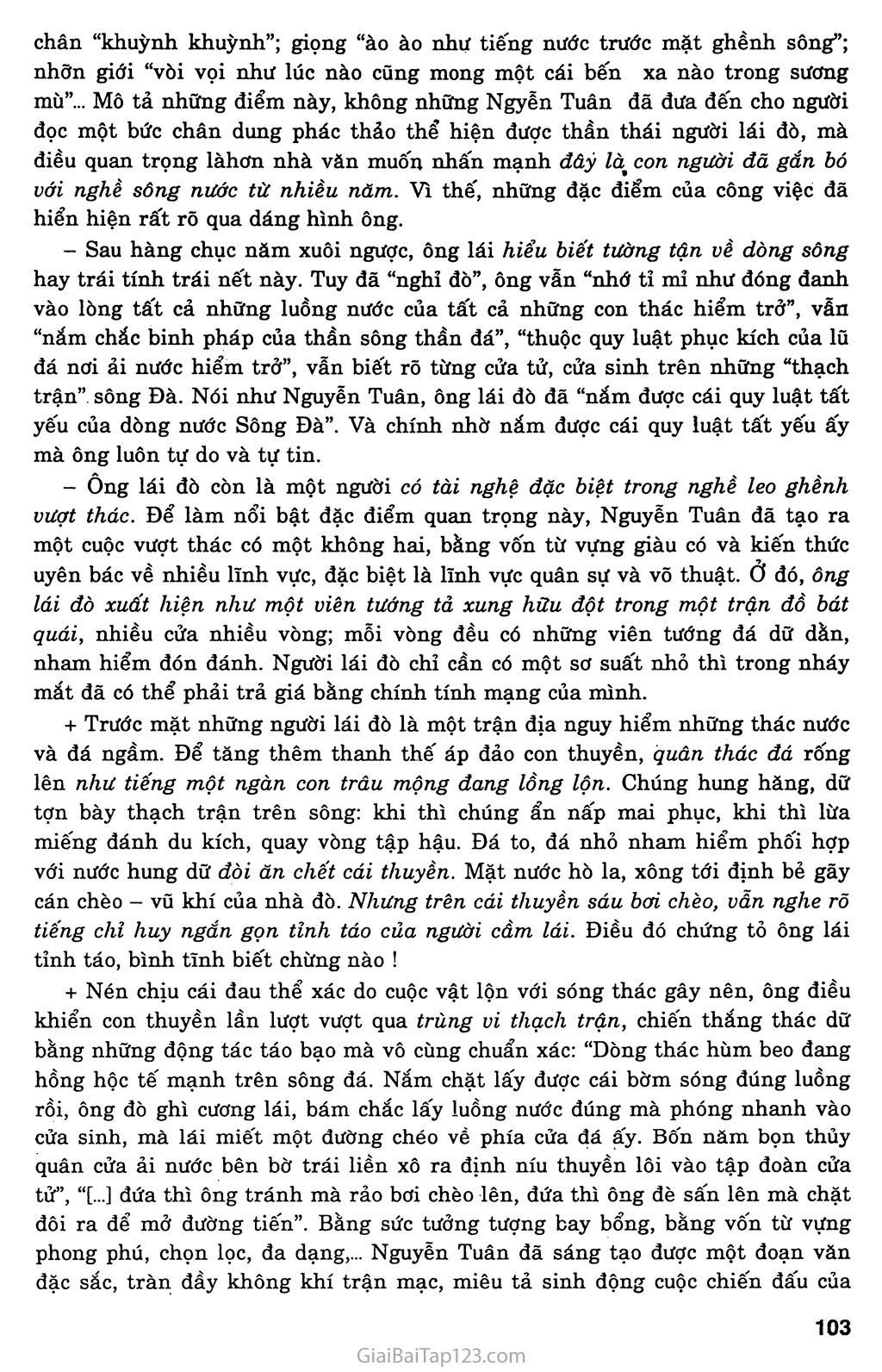 Người lái đò sông Đà (Nguyễn Tuân, 1960) trang 7