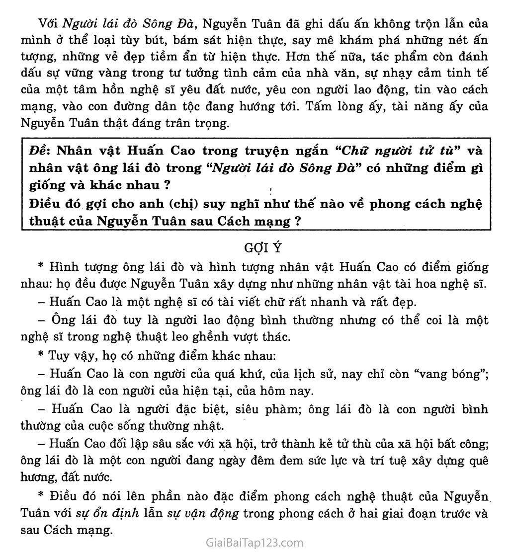 Người lái đò sông Đà (Nguyễn Tuân, 1960) trang 12