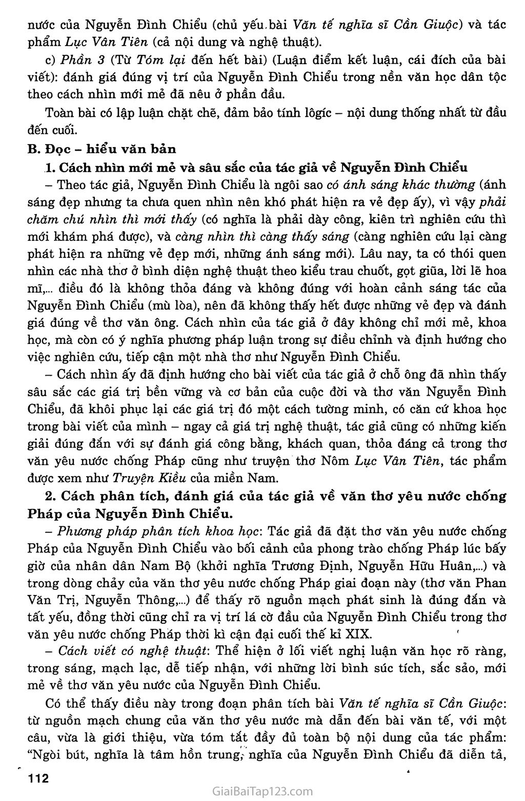 Nguyễn Đình Chiểu, những ngôi sao sáng trong văn nghệ của dân tộc (Phạm Văn Đồng, 1963) trang 2