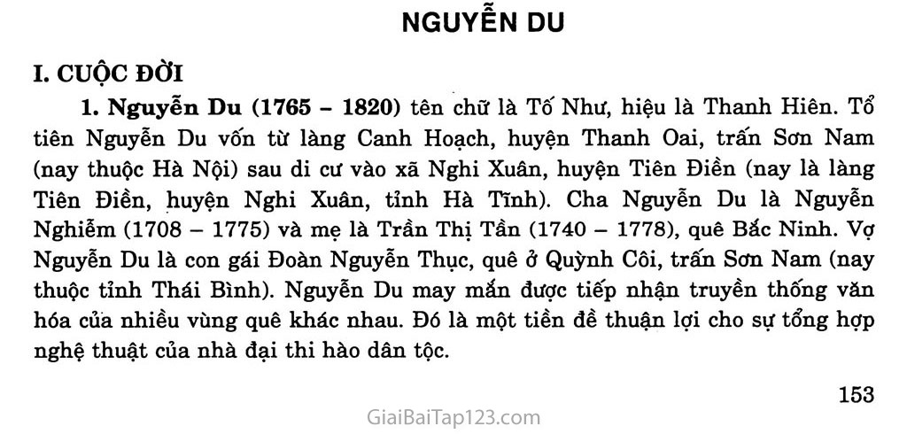 Nguyễn Du trang 1