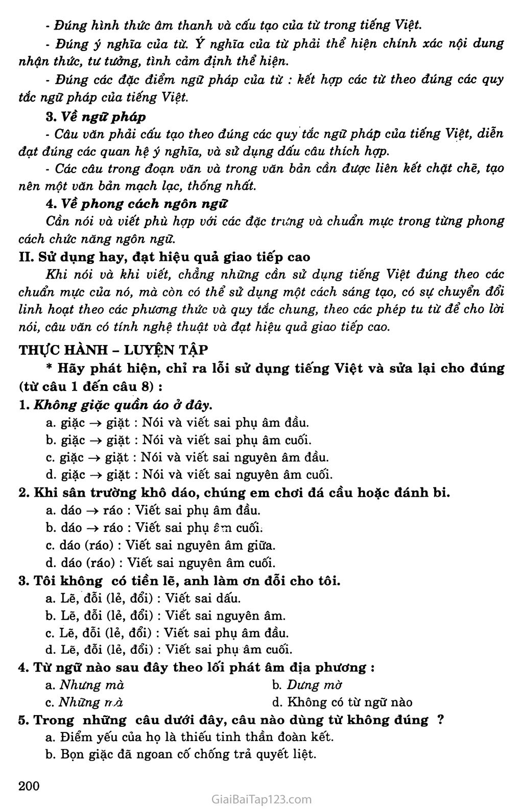 Những yêu cầu về sử dụng Tiếng Việt trang 2