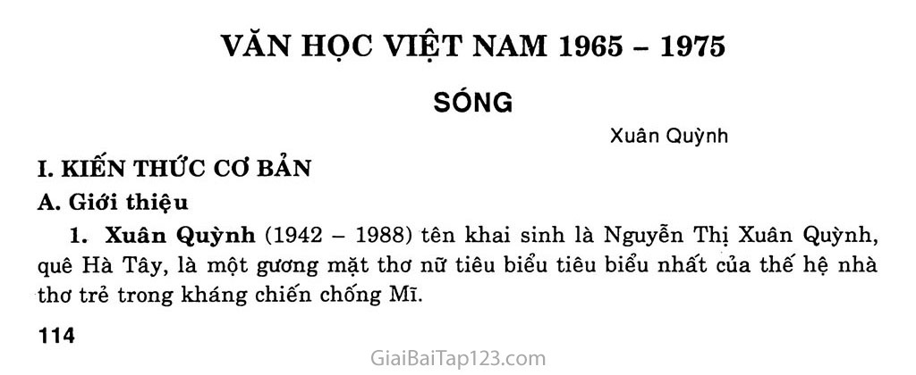 Sóng (Xuân Quỳnh, 1967) trang 1