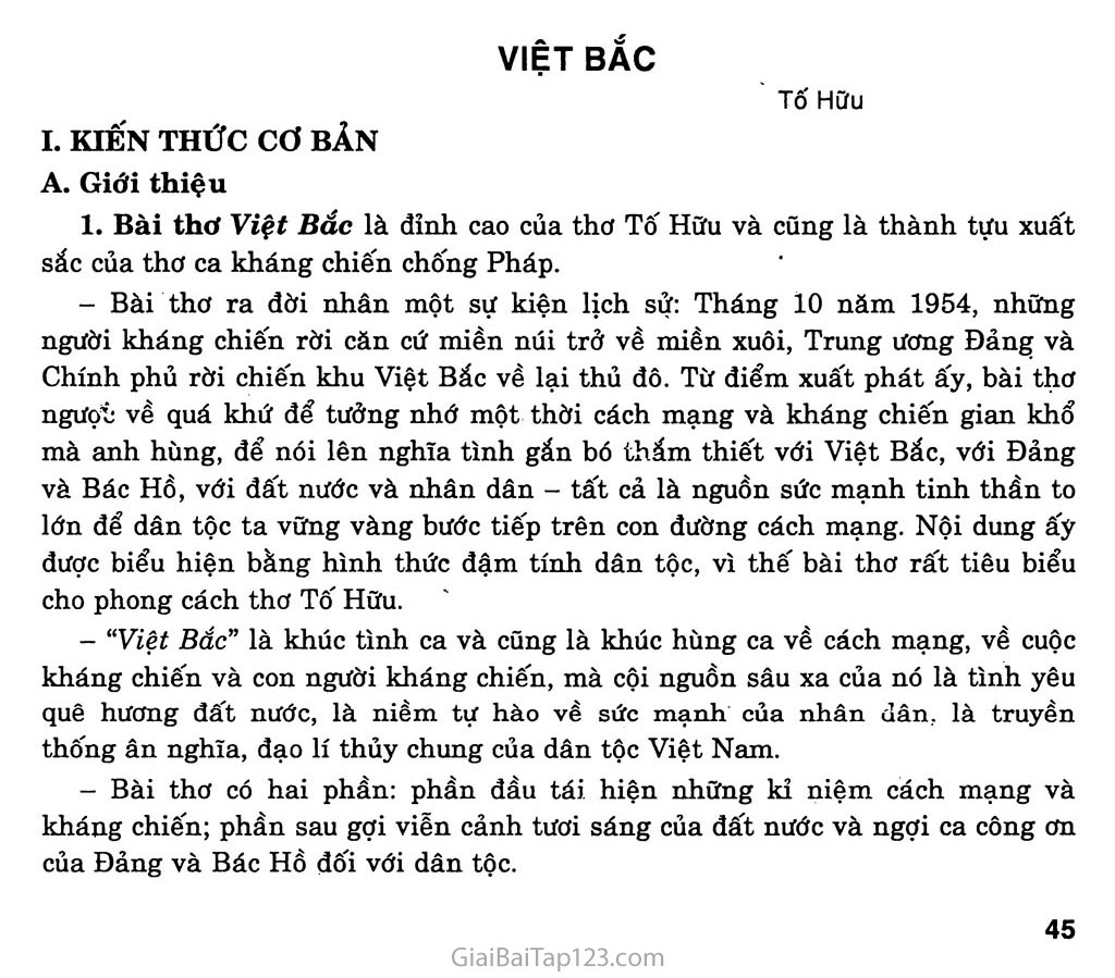Việt Bắc (Tố Hữu, 1954) trang 1