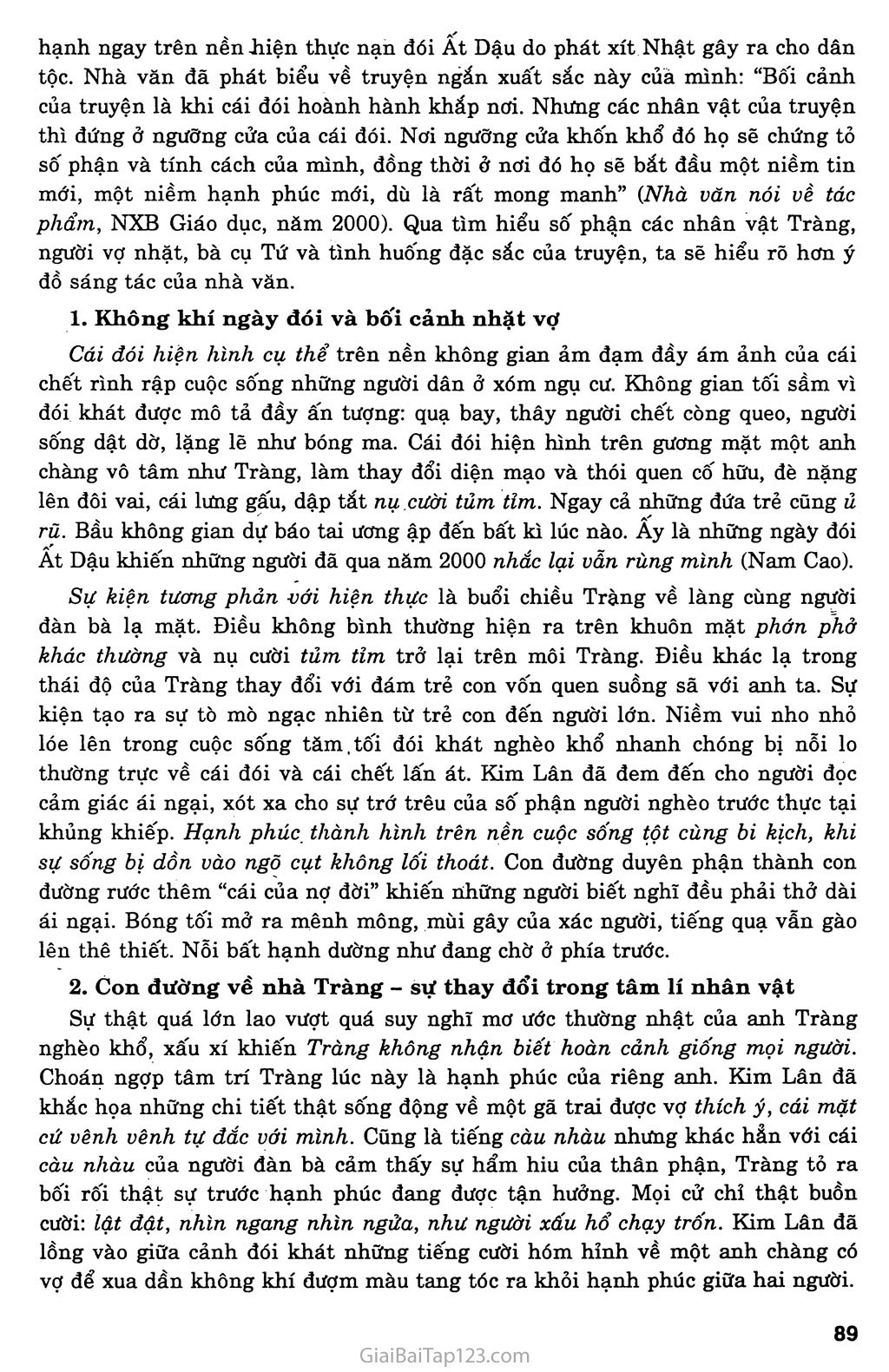 Vợ nhặt (Kim Lân, 1955) trang 9