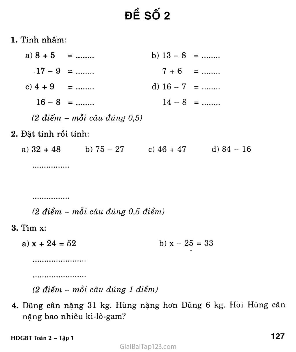 Đề số 2 trang 1