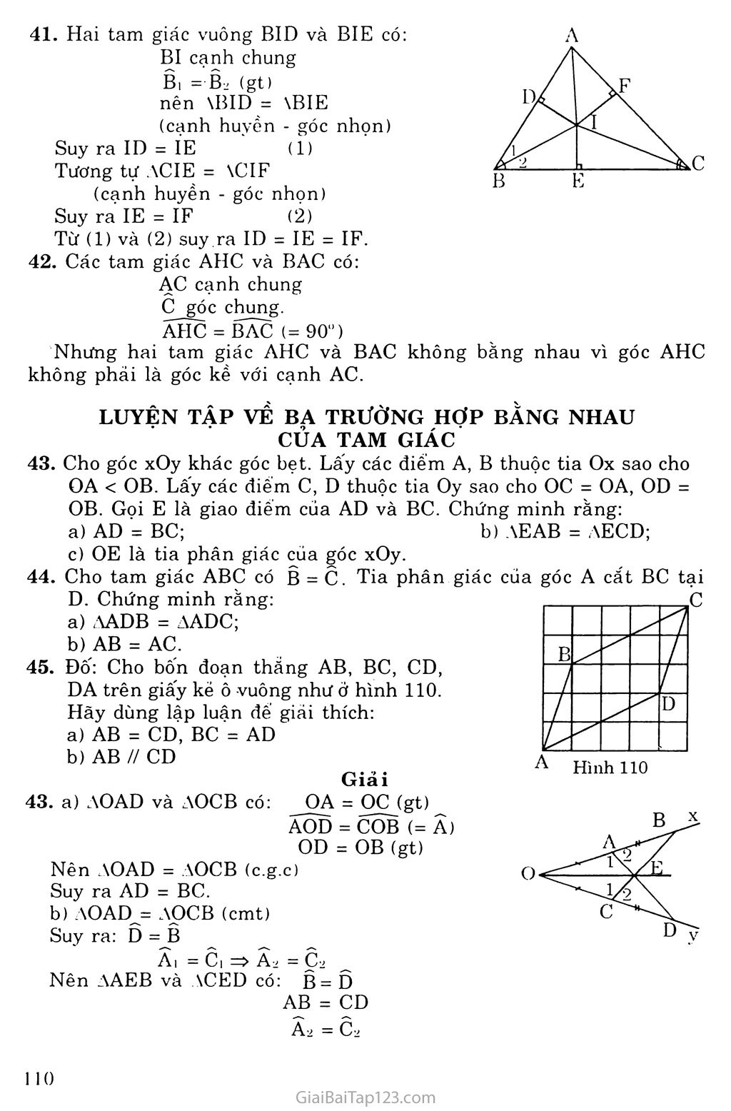Bài 5. Trường hợp bằng nhau thứ ba của tam giác: góc - cạnh - góc (g. c. g) trang 6