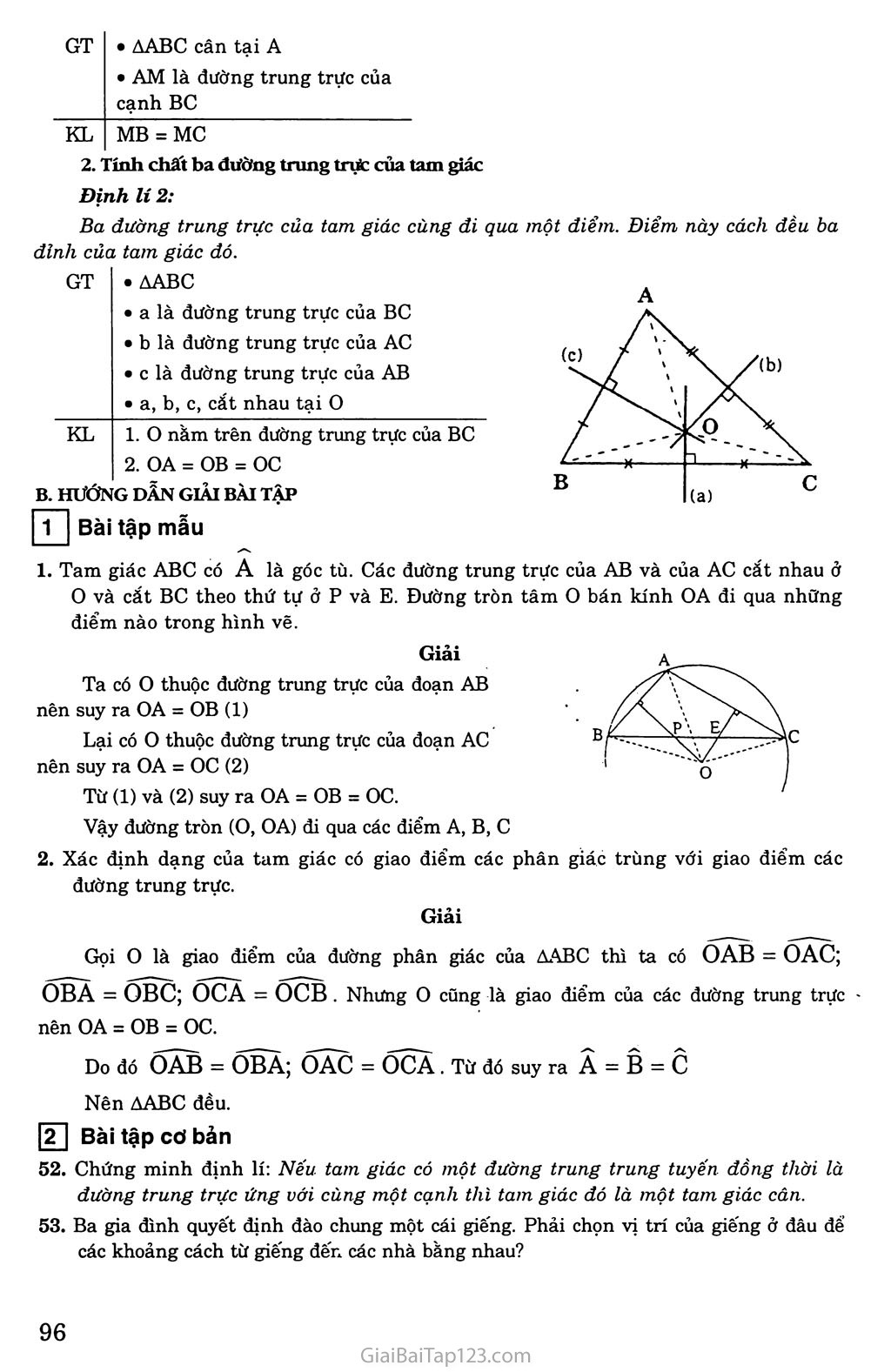 Bài 8. Tính chất ba đường trung trực của tam giác trang 2