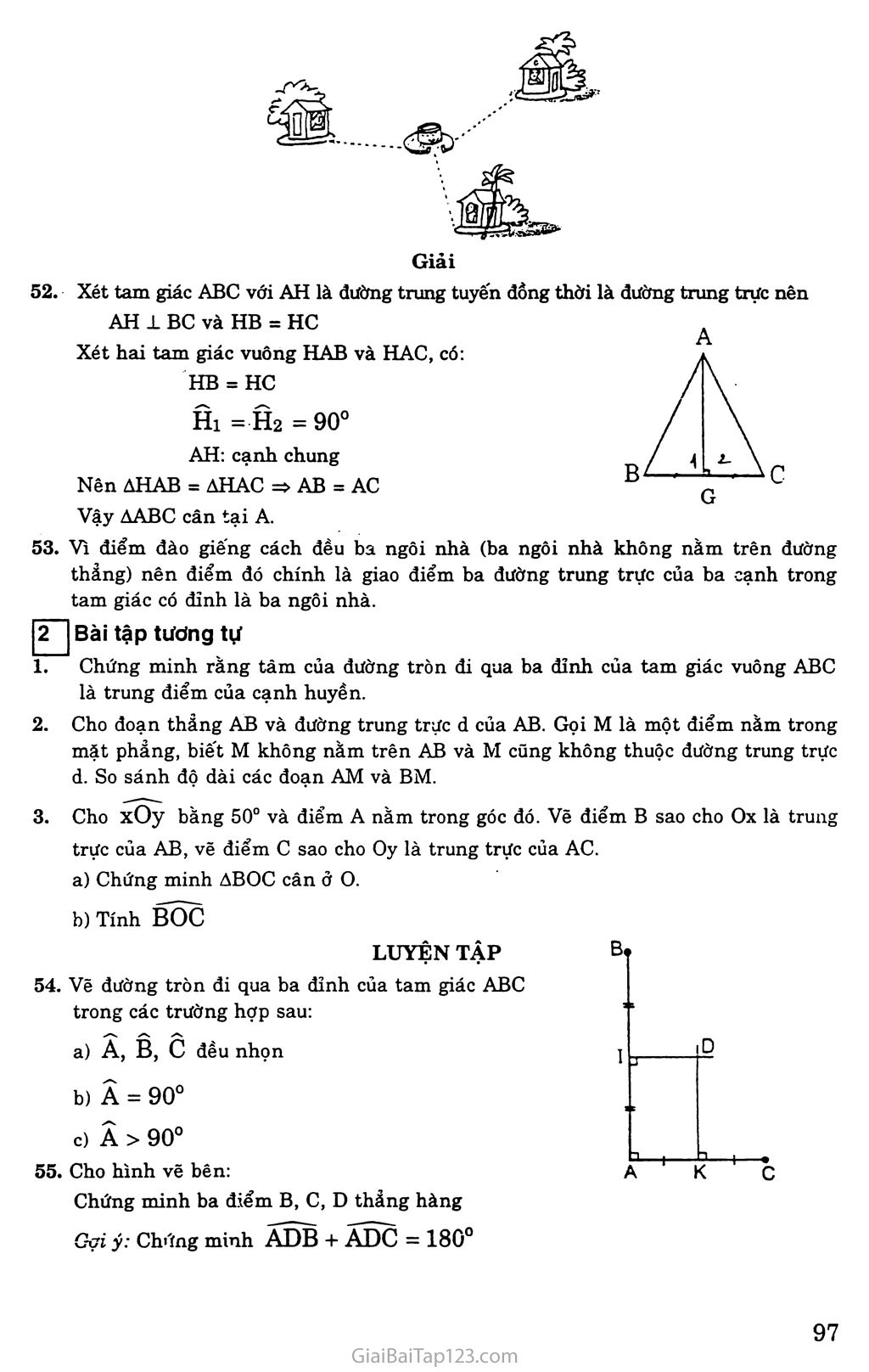 Bài 8. Tính chất ba đường trung trực của tam giác trang 3