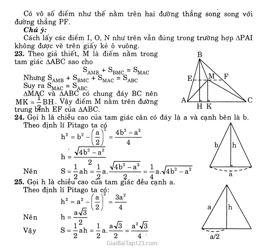 Bài 3. Diện tích tam giác trang 5