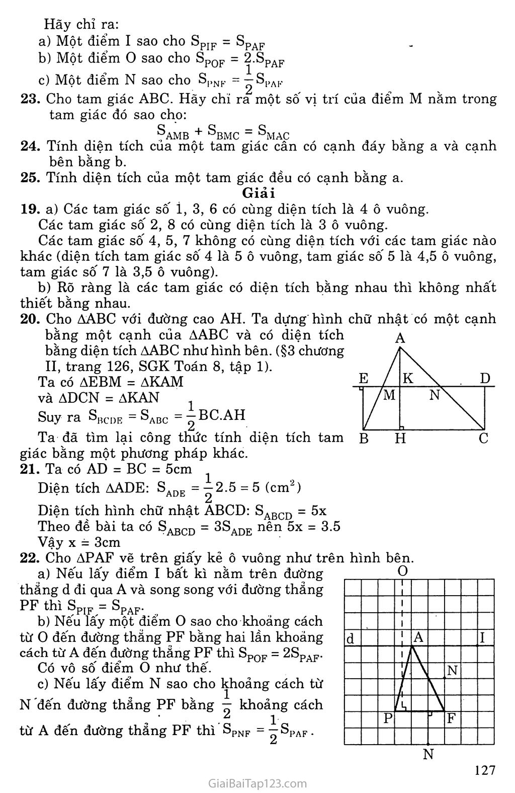 Bài 3. Diện tích tam giác trang 4