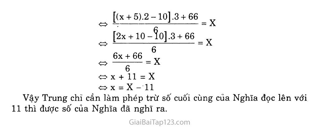 Bài 3. Phương trình đưa về dạng ax + b = 0 trang 9