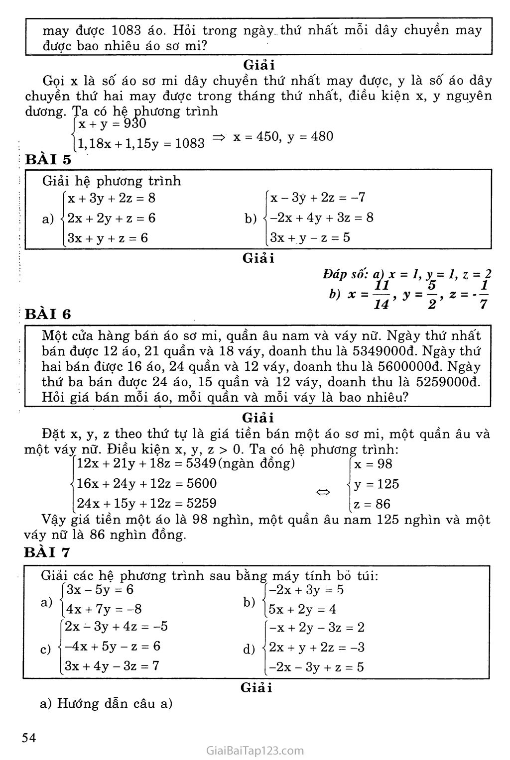 Bài 3. Phương trình và hệ phương trình bậc nhất nhiều ẩn trang 3
