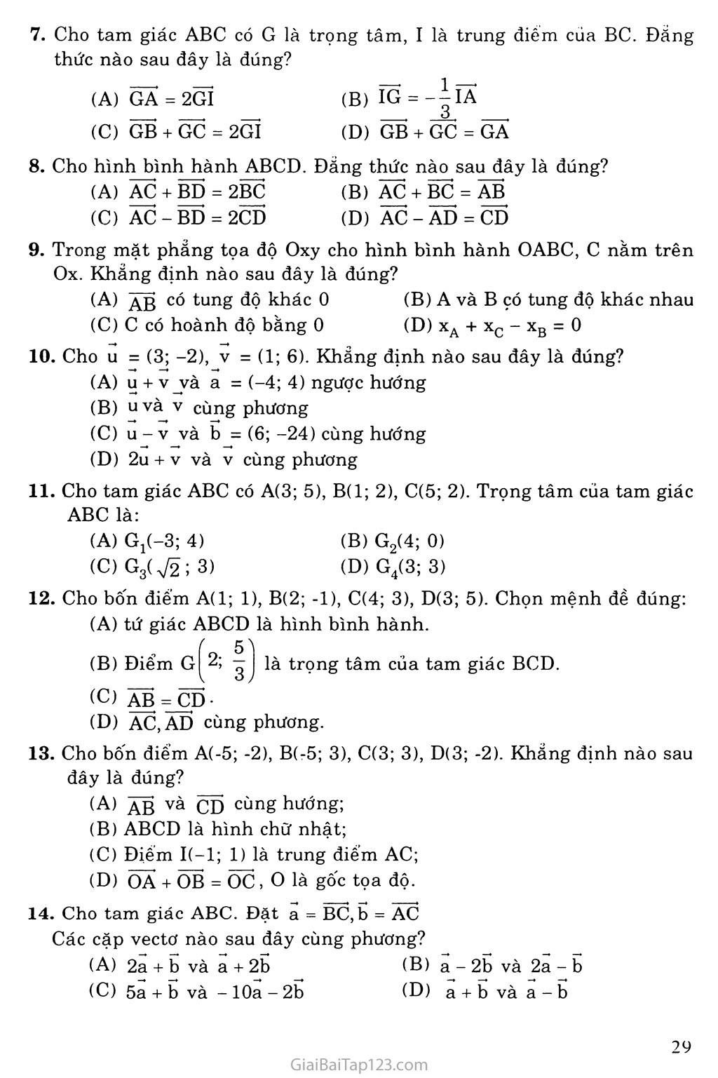 Ôn tập chương I trang 7