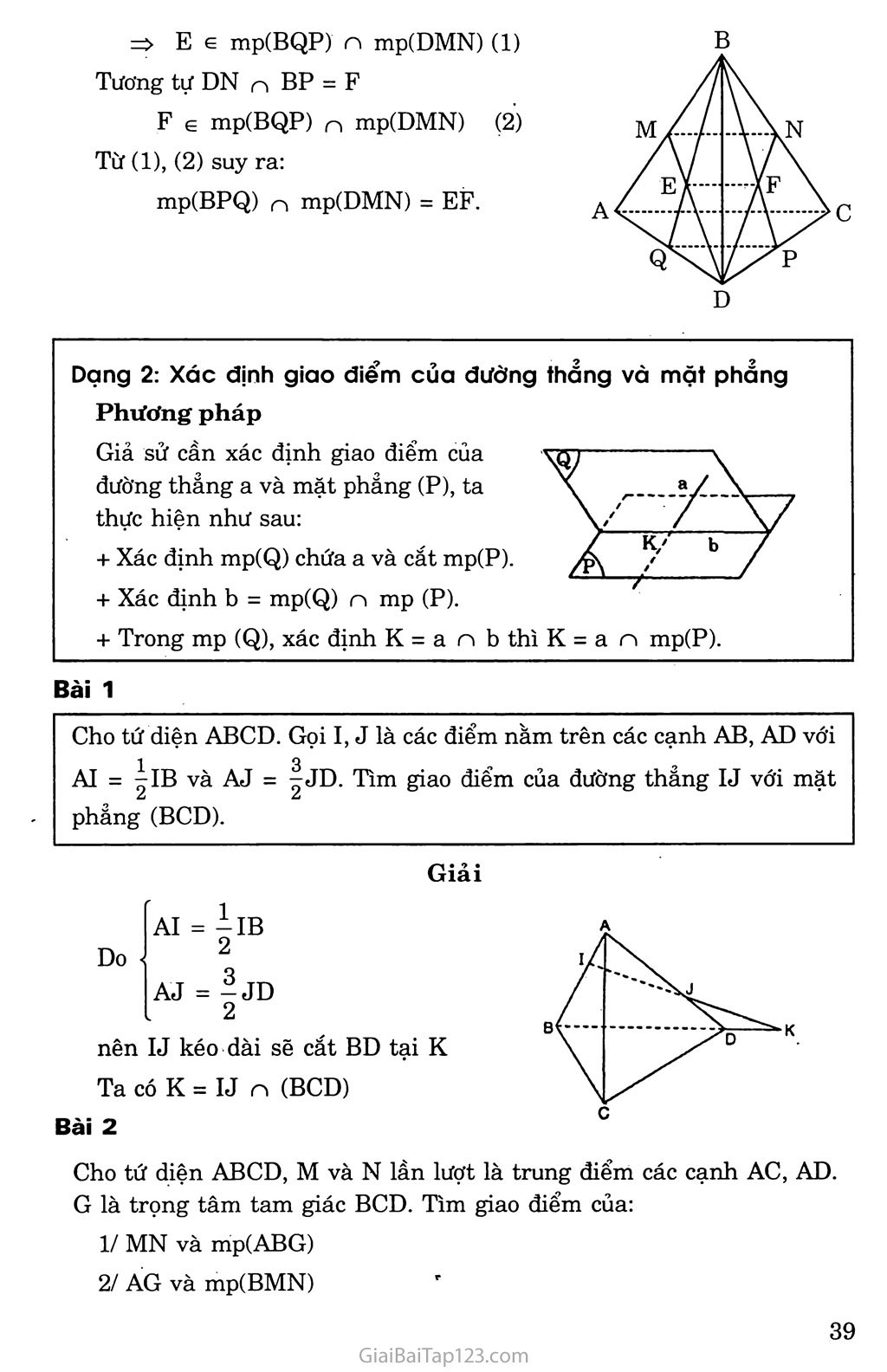 Vấn đề 1. Đại cương về đường thẳng và mặt phẳng trang 3
