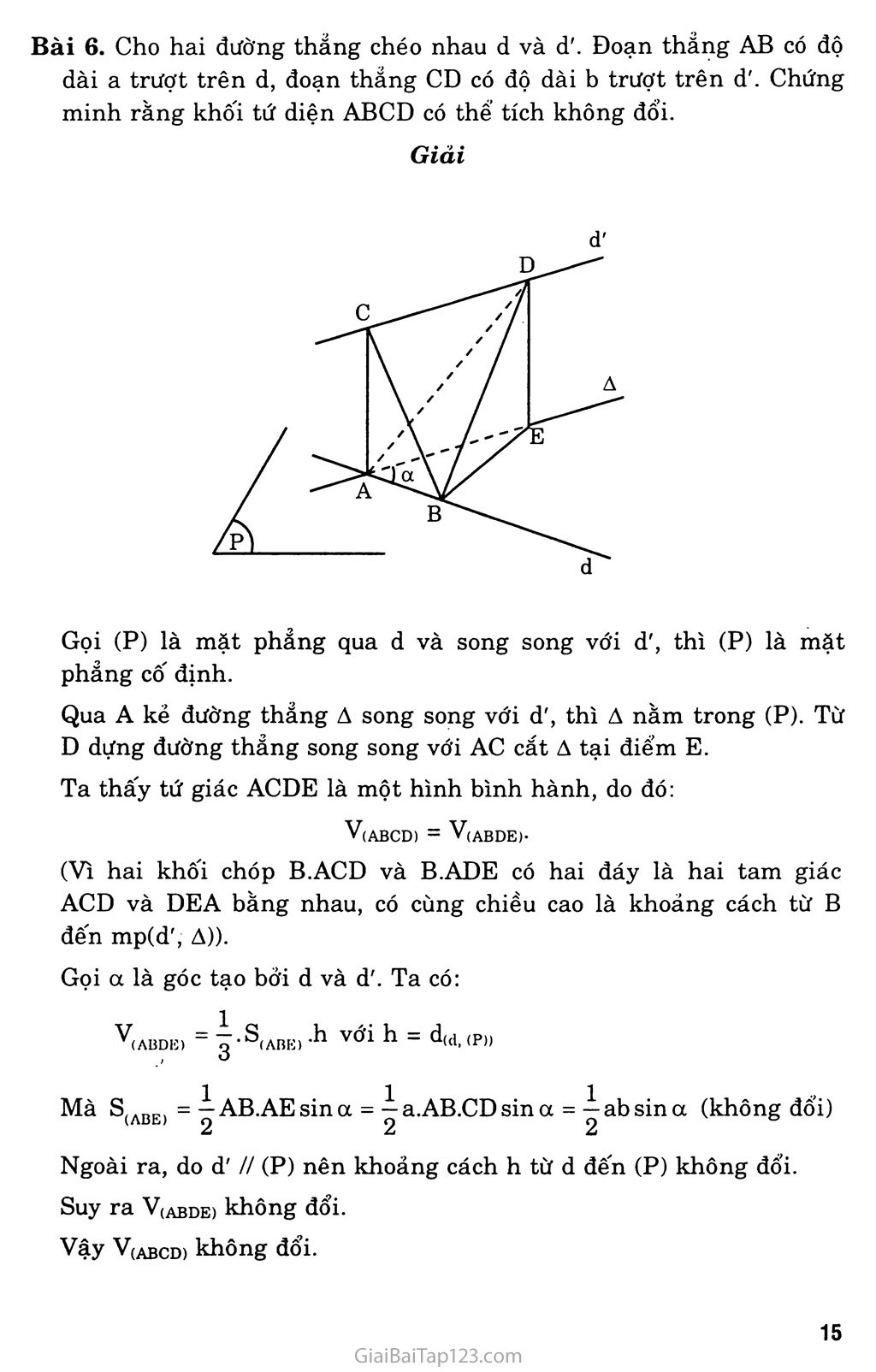 Bài 3. Khái niệm về thể tích của khối đa diện trang 6