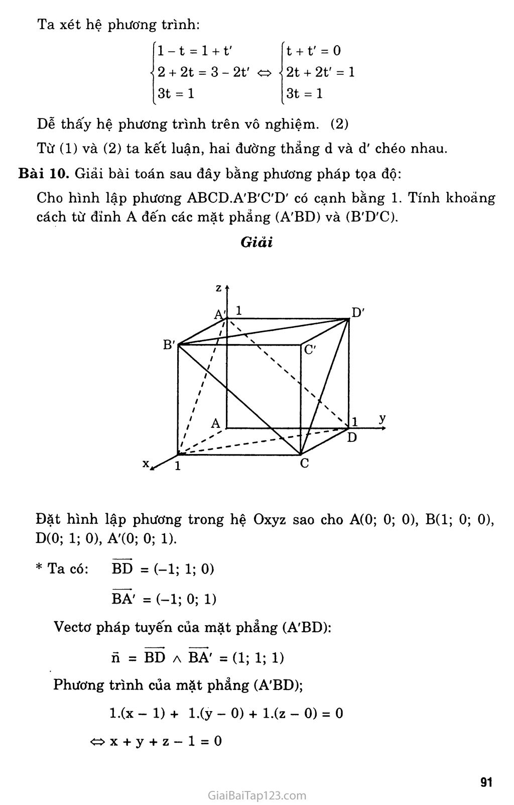 Bài 3. Phương trình của đường thẳng trang 11