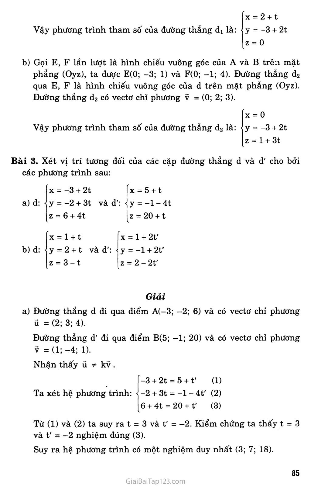Bài 3. Phương trình của đường thẳng trang 5