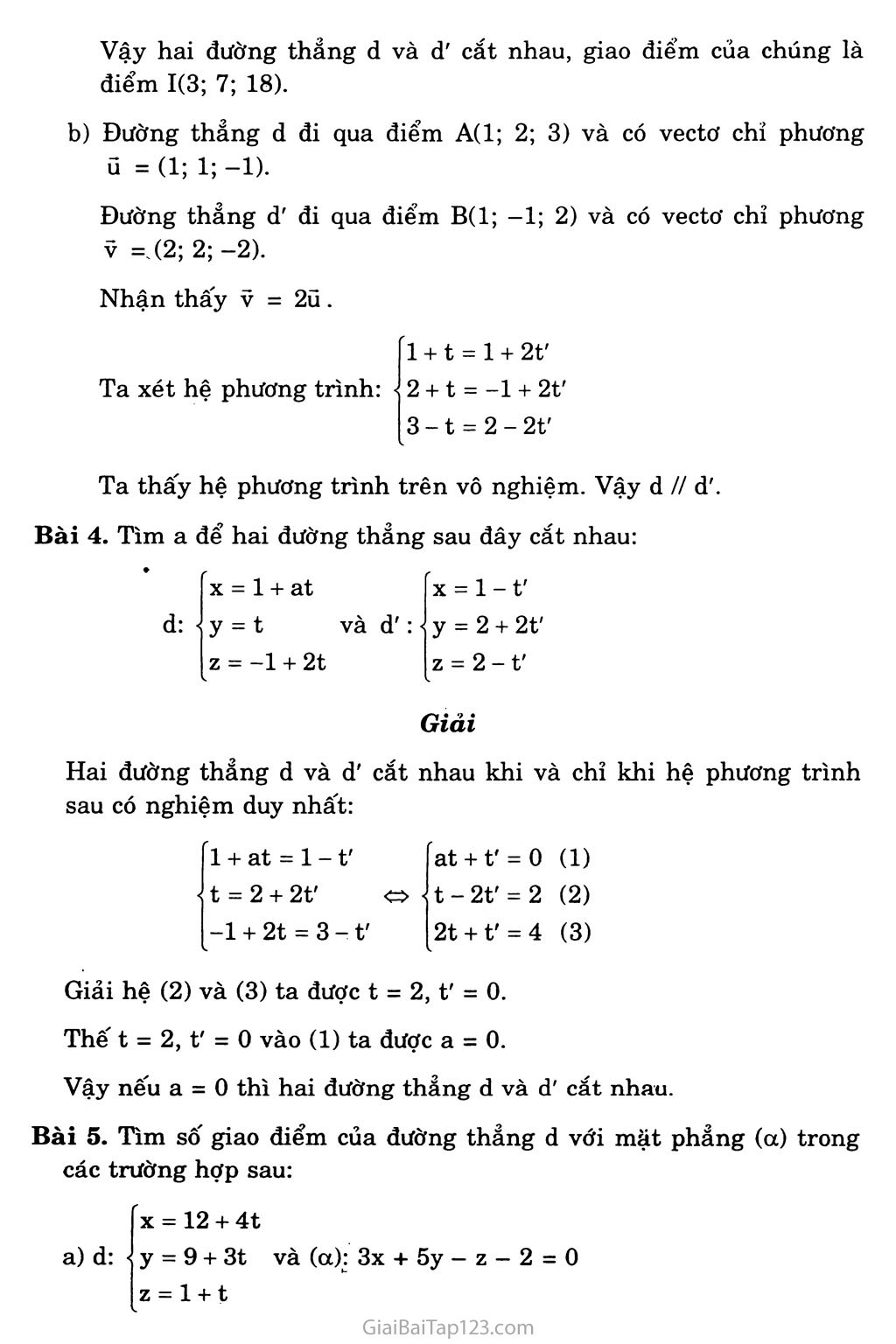 Bài 3. Phương trình của đường thẳng trang 6