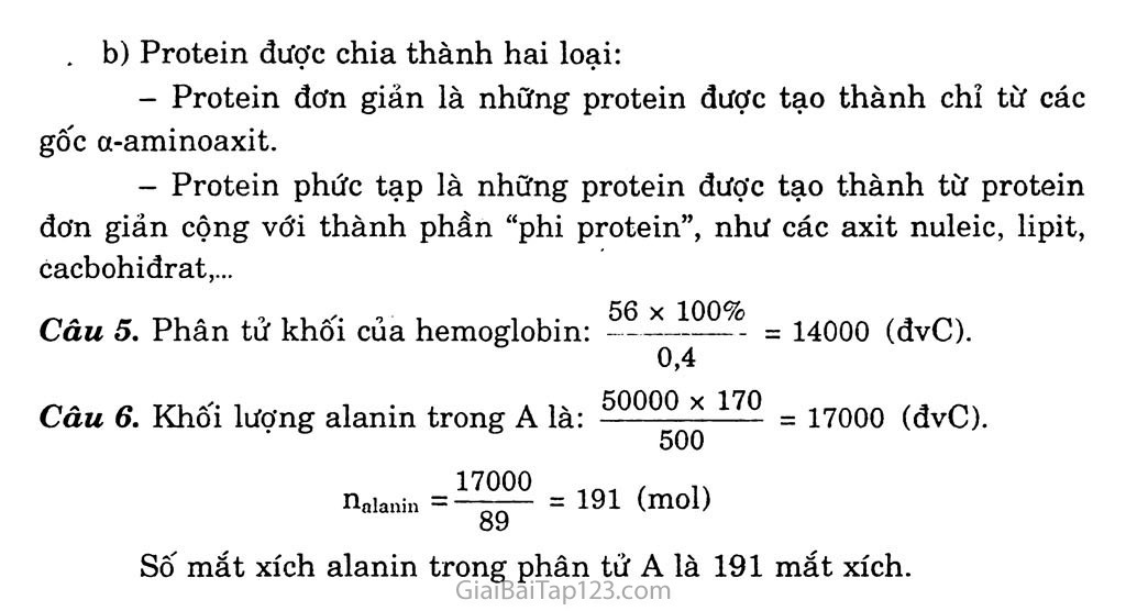 Bài 10. Peptit và protein trang 4