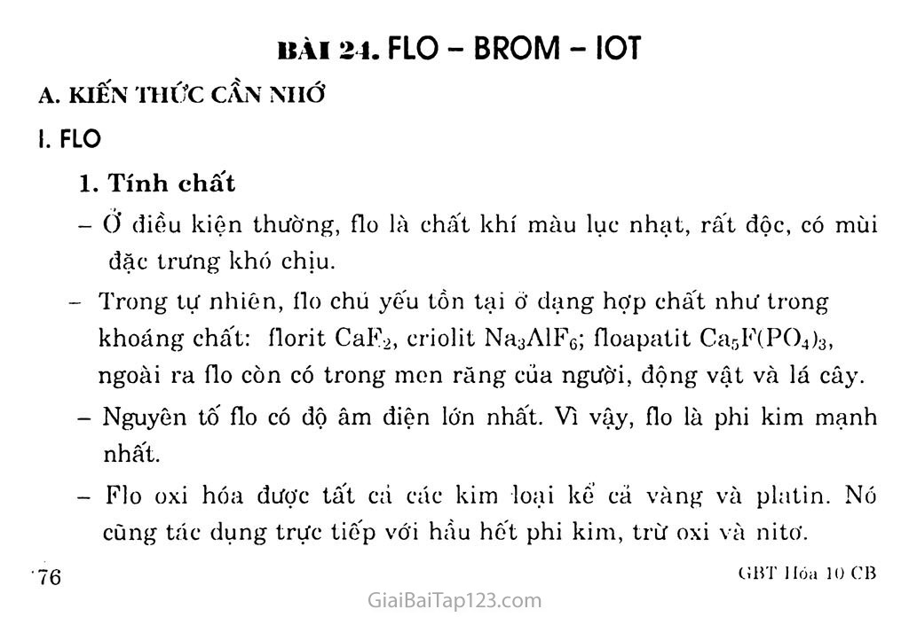 Bài 24. Flo - Brom - Iot trang 1