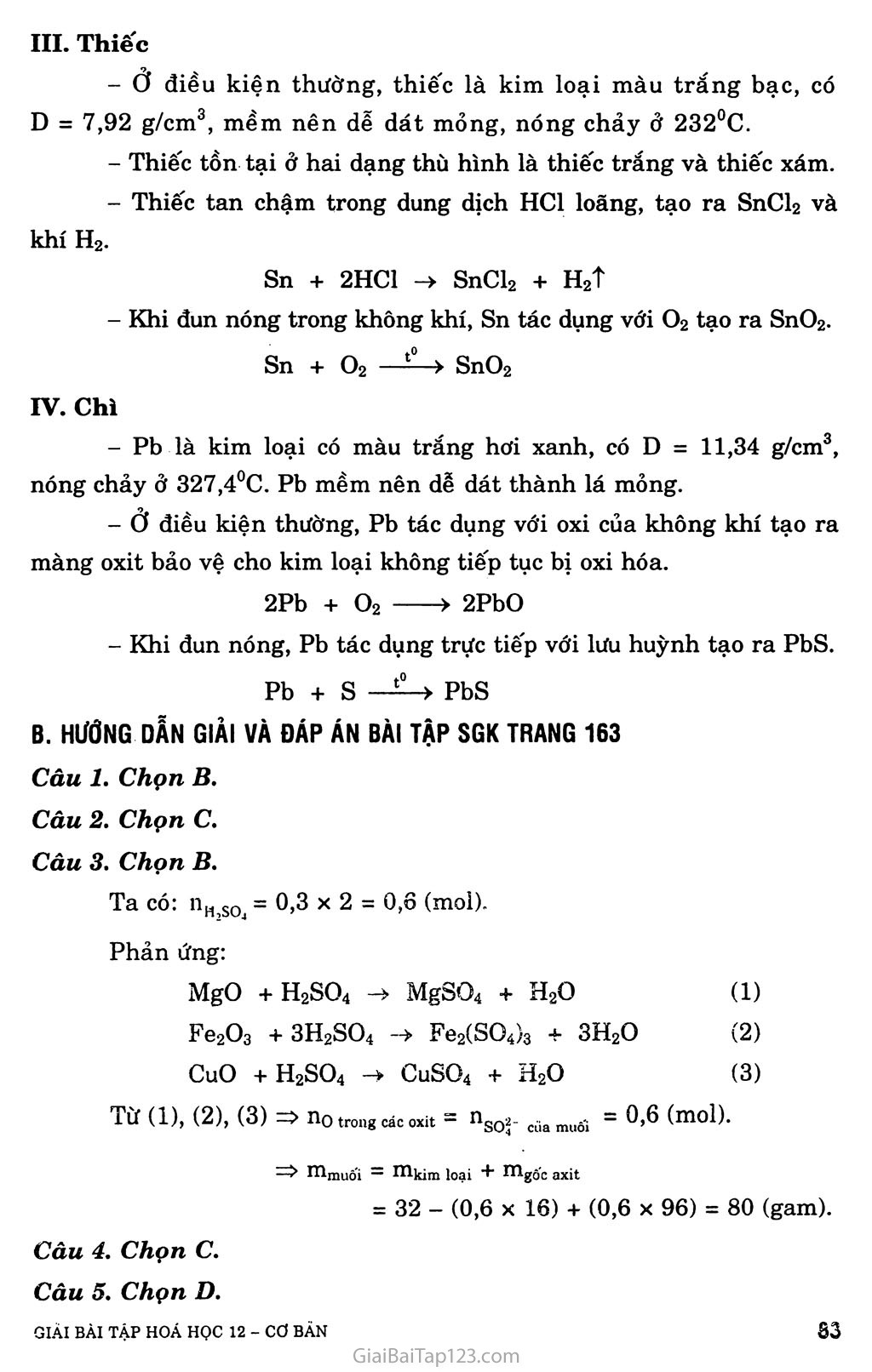 Bài 32. Sơ lược về niken, kẽm, chì, thiếc trang 2