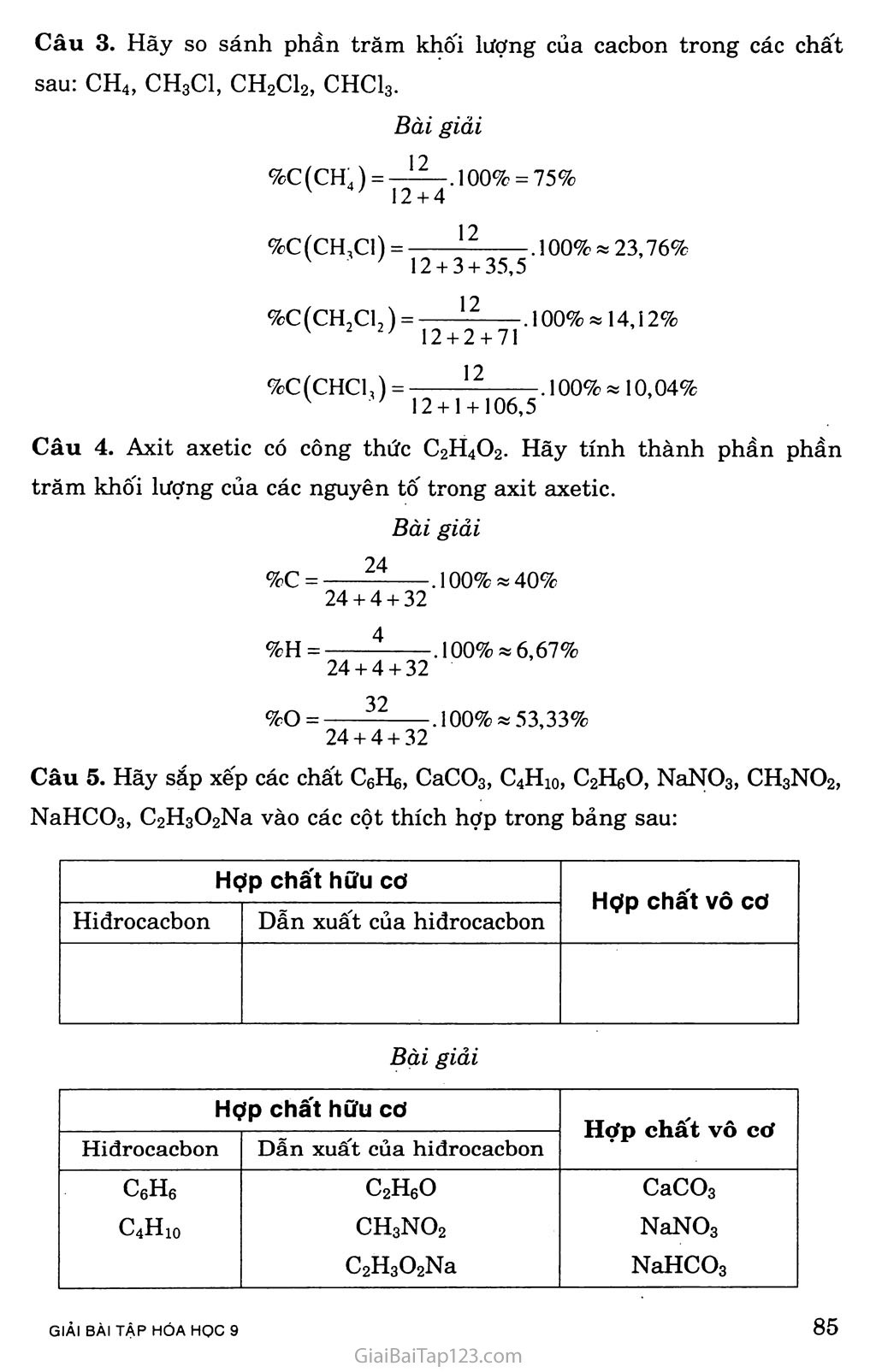 Bài 34. Khái niệm về hợp chất hữu cơ và hóa học hữu cơ trang 2