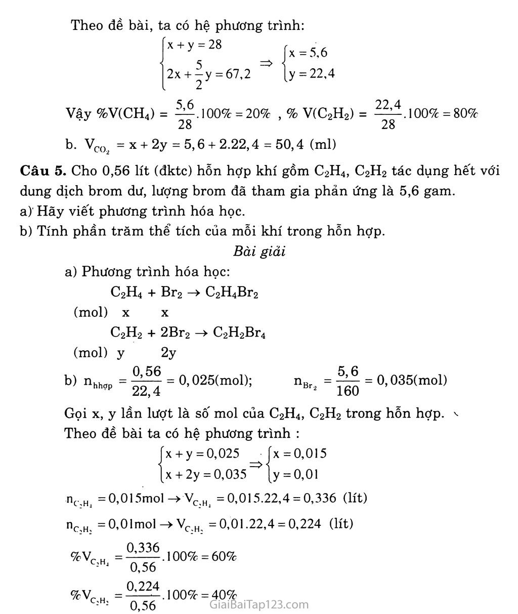 Bài 38. Axetilen trang 4 Bài 38. Axetilen trang 4