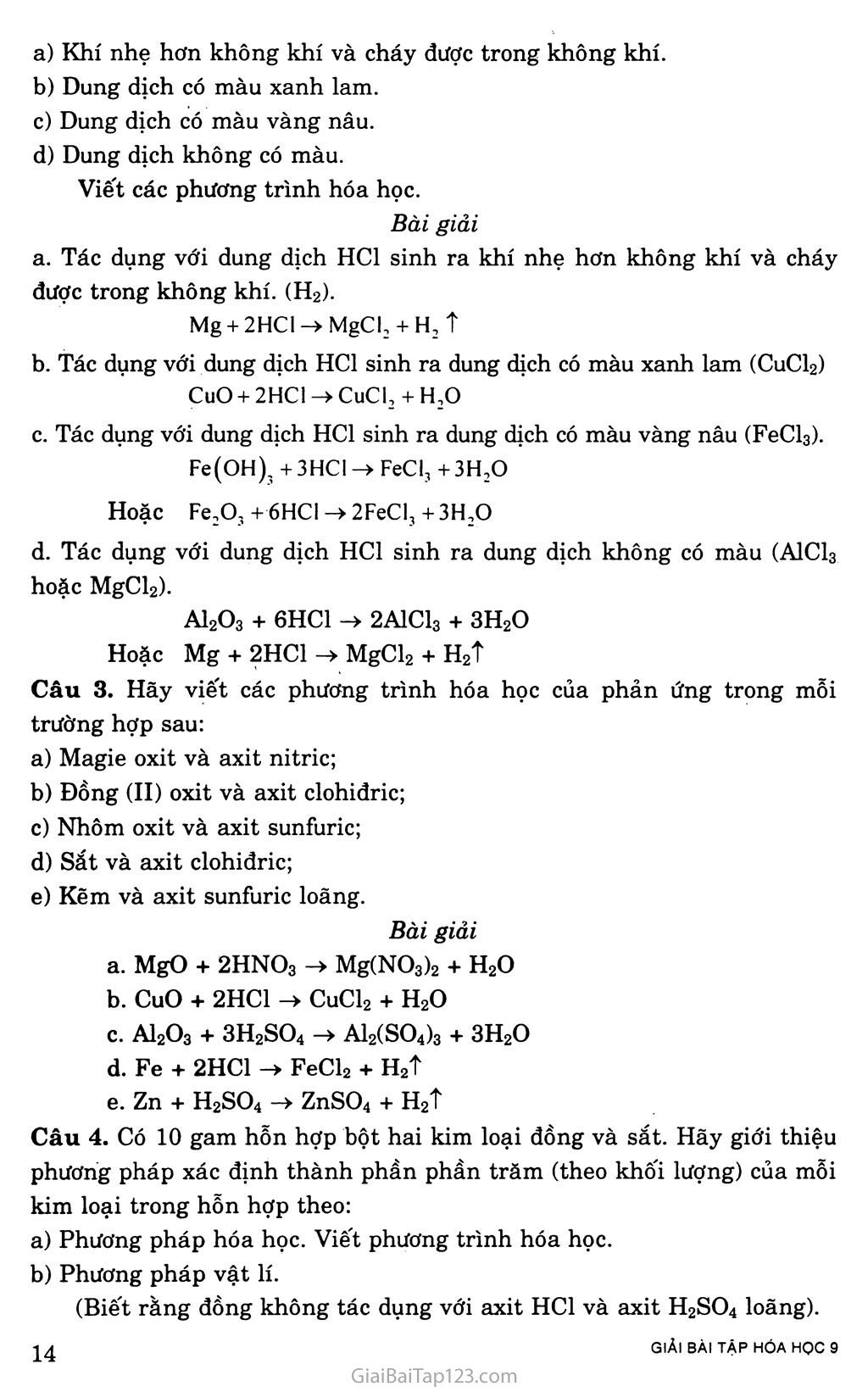Bài 3. Tính chất hóa học của axit trang 2