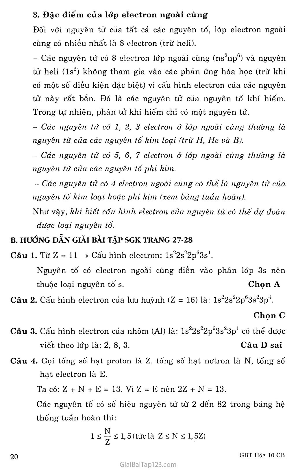 Bài 5. Cấu hình electron nguyên tử trang 4