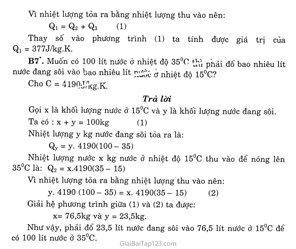 Bài 25. Phương trình cân bằng nhiệt trang 5