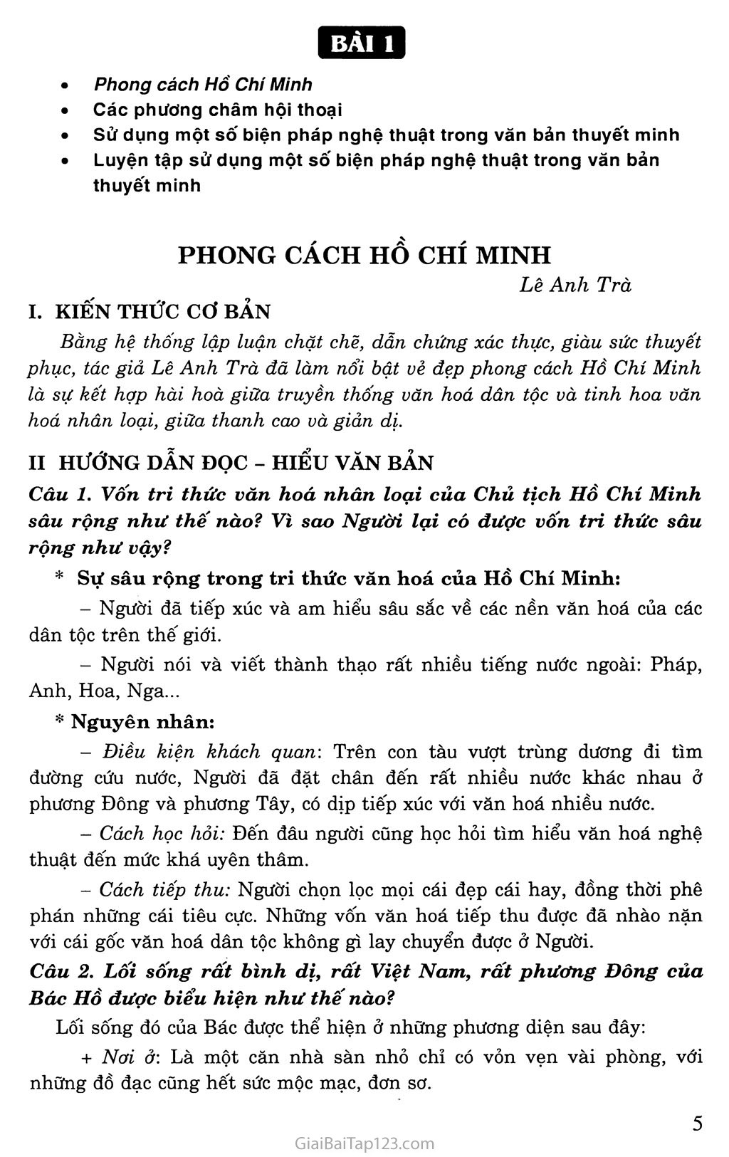 Phong cách Hồ Chí Minh trang 1