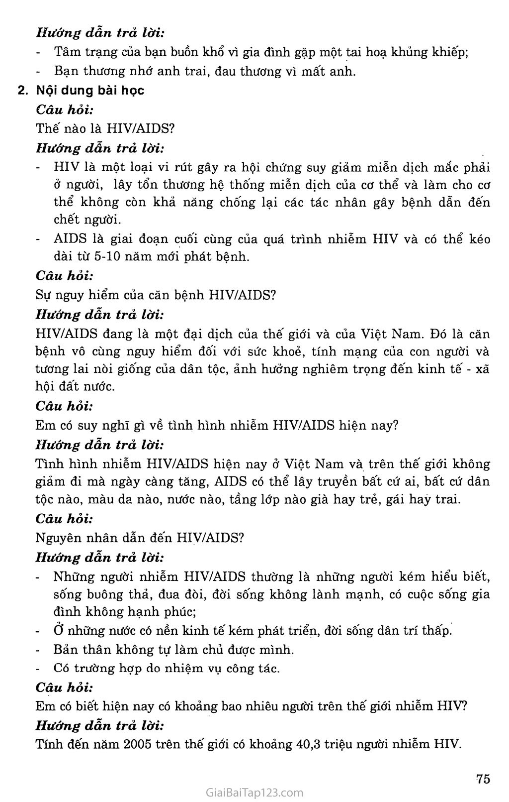 Bài 14. Phòng, chống nhiễm HIV / AIDS trang 2