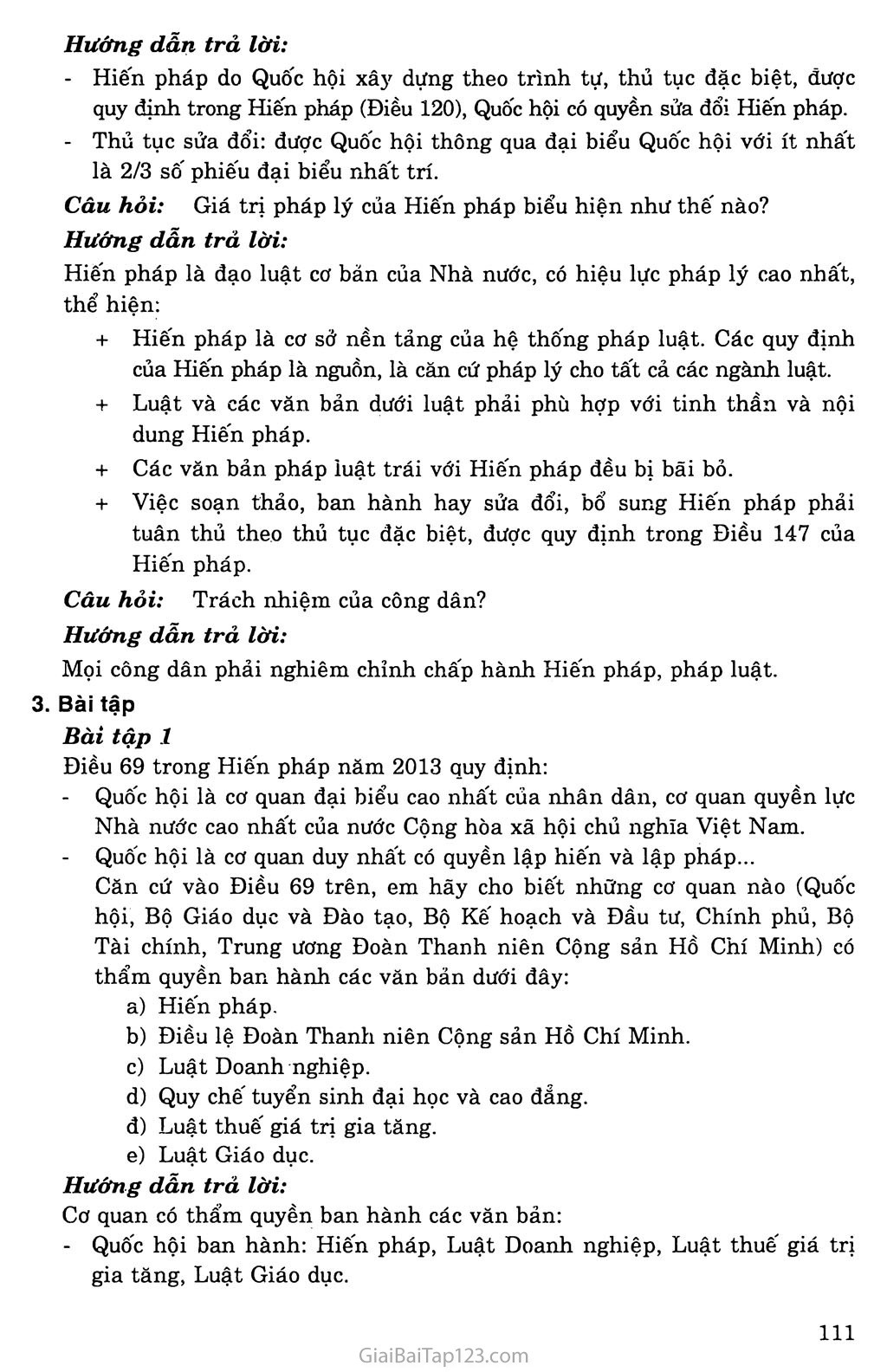 Bài 20. Hiến pháp nước cộng hòa xã hội chủ nghĩa Việt Nam trang 6