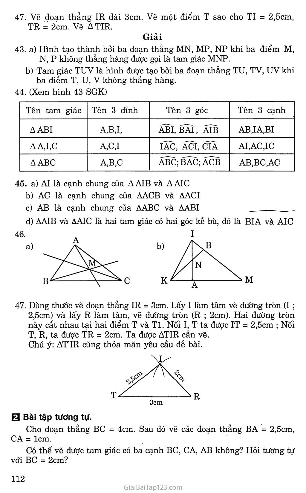 Bài 8. Tam giác trang 2