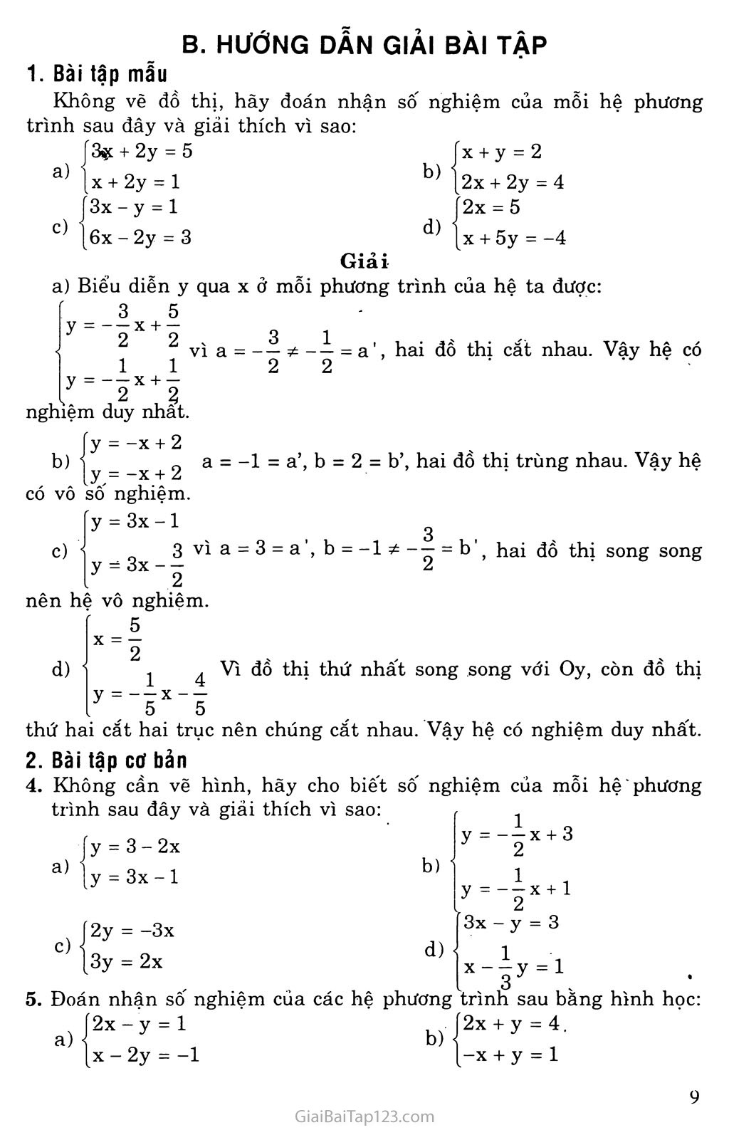 Bài 2. Hệ hai phương trình bậc nhất hai ẩn trang 2