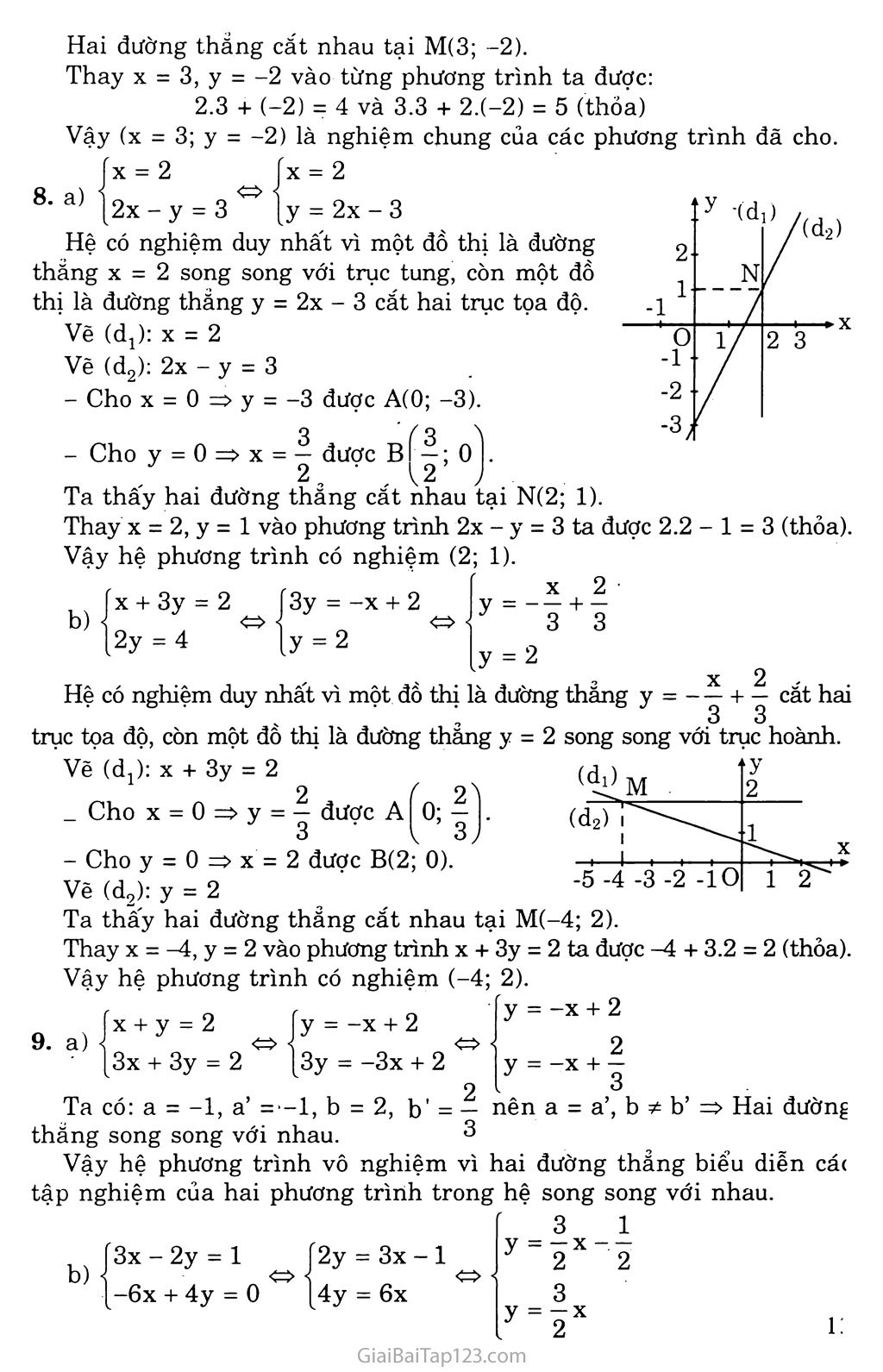 Bài 2. Hệ hai phương trình bậc nhất hai ẩn trang 6