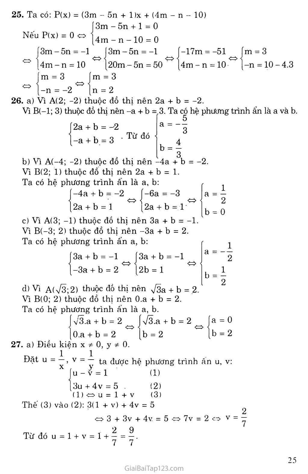 Bài 4. Giải hệ phương trình bằng phương pháp cộng đại số trang 6