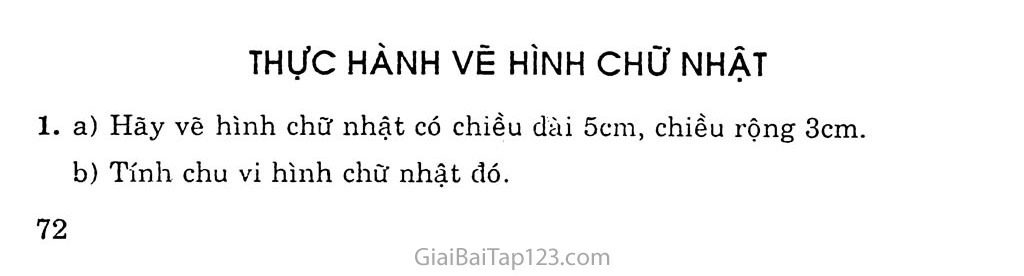 Thực hành vẽ hình chữ nhật trang 1