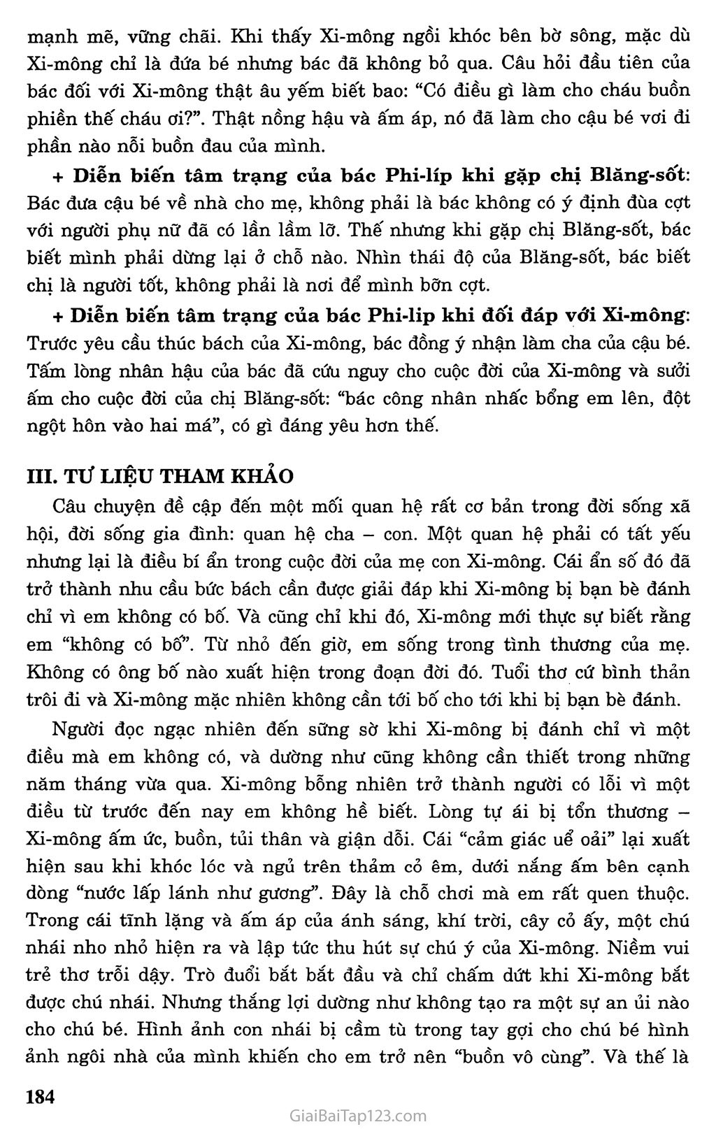 Bố của Xi - mông (trích) trang 4
