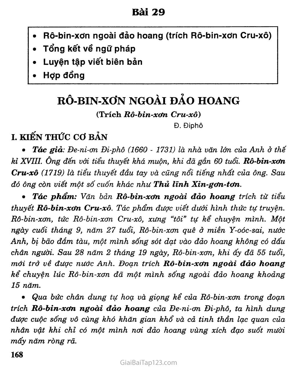 Rô - bin - xơn ngoài đảo hoang (trích Rô - bin - xơn Cru - xô) trang 1
