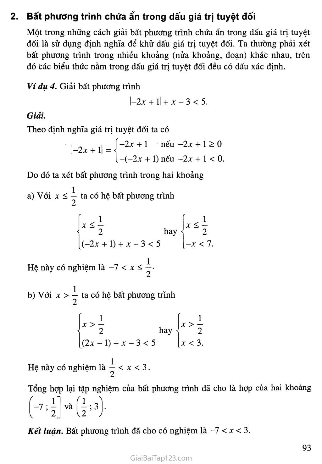 Bài 3. Dấu của nhị thức bậc nhất trang 5